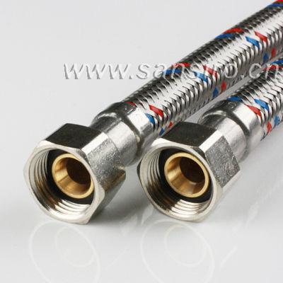 China Faucets Connections Spain Quality Stainless Steel Braided Toilet Connection Hose for sale