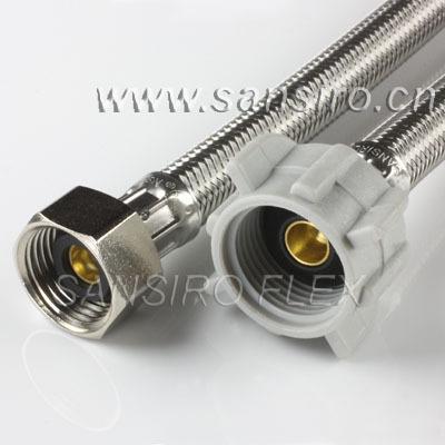 China Stainless Steel American Braided Toilet Standard SWSA Flexible Connector for sale