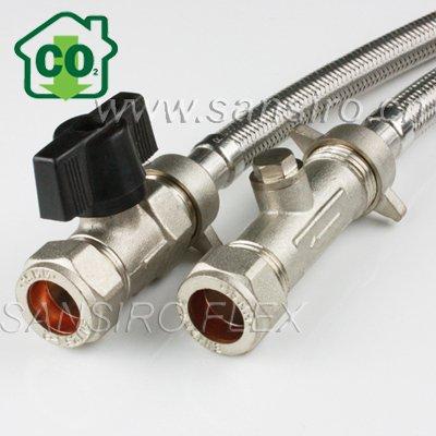 China UK Braided Hose Connections Stainless Steel Filling Loop With Handle for sale