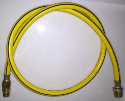 China Yellow Reinforced PVC Flame Retardant PVC Colombia and NPG LPG Gas Hose for sale