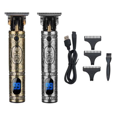 China Metal Modern Rechargeable Body Shaver Clippers Vintage Electric Hair Trimmer For Men for sale