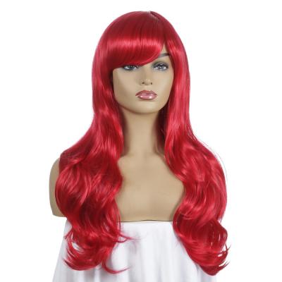 China Hot Selling New Fashion Colors Long Cosplay Multi Hair Extensions Curly Wigs for sale