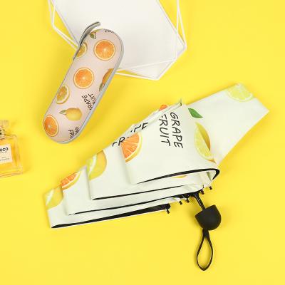 China New Products Mini Cartoon Capsule Five Folding Umbrella for sale