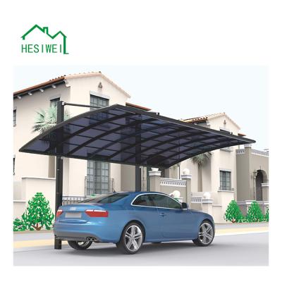 China Wind And Rain Resistant Factory Hot Sale Modern Design Car Awning Aluminum Parking Lot for sale