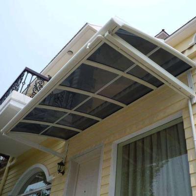 China Balcony Awning Factory Price High Wind Resistance Polycarbonate Tent UV Canopy for sale