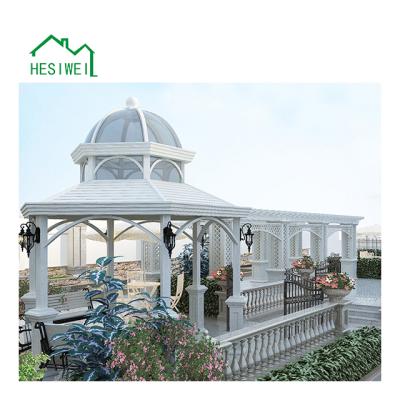 China 100% Color Optional Outdoor Garden Pergola UV Protected Aluminum Wedding Gazebo for sale