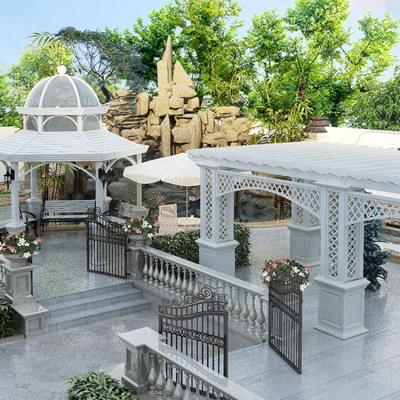 China European Design Easily Assembled Outdoor Aluminum Pergola Cover Roof Gazebo System for sale