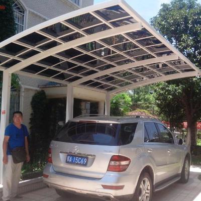 China Factory supply car parking garage outdoor PC canopy steel parking lot and shed for sale