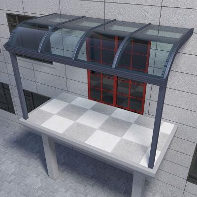 China Balcony Manufacturer Supplier Outdoor Car Garage Awning PC Steel Tent Side Panel for sale