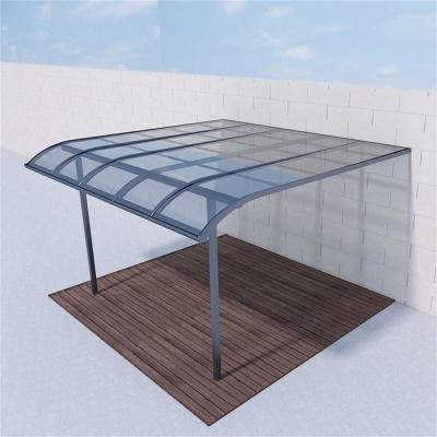 China China Factory Promotion Large Good Price Balcony Frame Materia Glass Canopy Material for sale