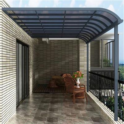 China Balcony China Best Maintenance Free Outdoor Garage Canopy Boat Design Aluminum Awnings for sale