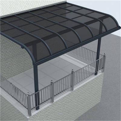 China Chinese Hot Sale Balcony Frame Materia Outdoor Garage Canopy Aluminum Factory Entrance Door Tent for sale