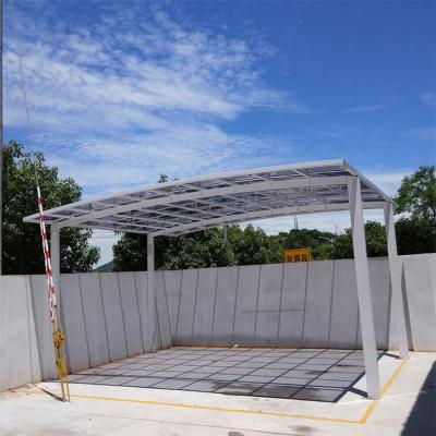 China Car Parking Price Parking Lots Cheap Outdoor Garage Canopy Double Waterproof Parking Lot Umbrella for sale