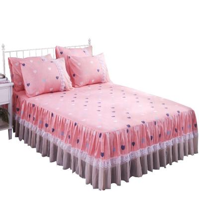 China Home Bedspread Fancy Sheet Lace Ruffled Skirt for sale