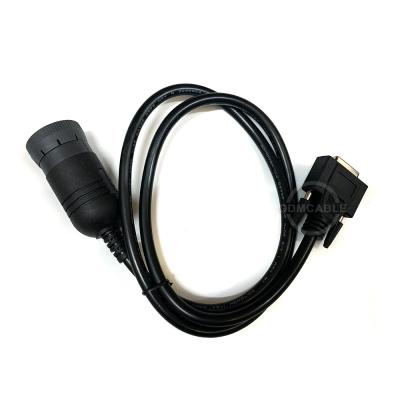 China 9 Pin Cable Auto Forklift Scanner JD EDL Adapter Agriculture Construction and Forestry Diagnostic Scanner Tool JD EDL 9 Pin Cable for sale