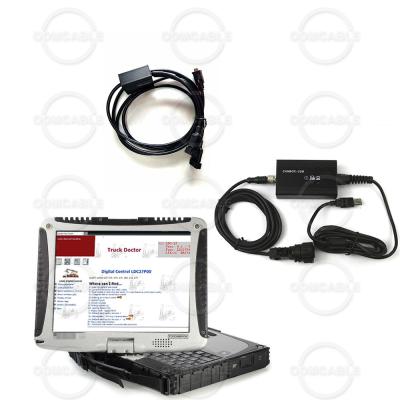 China Fit for most cars for linde 1 and linde doctor forklift diagnostic cable 2in canbox with pathfider software+CF19 laptop for sale