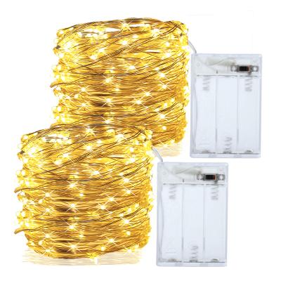 China DIY Decoration Fairy String Light 3AA Flexible Copper Wire Micro Mini Battery LED Home Light For Christmas Party Decoration for sale