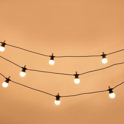 China 5M10Bulb/10M20Bulbs Holiday Lighting Dimmable 5M DC 10LED Plug G50 Waterproof Globe Garland Festoon Fancy String Lights Christmas Street Decor for sale