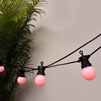 China Dropshipping 5M10Bulb/10M20Bulbs Waterproof IP44 Holiday Hanging Globe G50 Festoon String Light With Clear LED Ball Patio Garden Wedding Party for sale