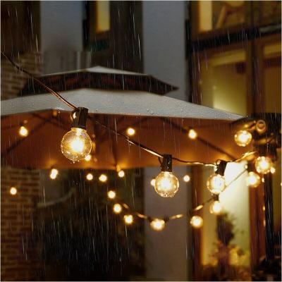 China Theme Park Commercial Grade Globe G40 Edision Clear Bulb Waterproof String Lights For Indoor&Outdoor Use for sale