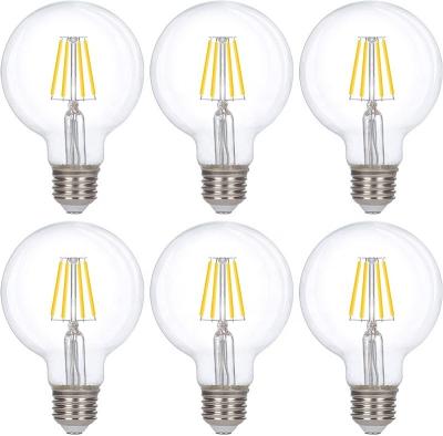 China E27 Medium Base G80 Residential Globe LED Edison Filament Light Bulbs Suitable For Industrial, Commercial And Residential Applications for sale