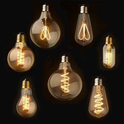 China Antique Concrete Led Light Bulbs Pendant Lamps 2W 4W LED Dimmable E27 Filament Led Light Bulb for sale