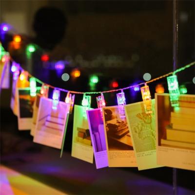 China Outdoor Photo Clip Fairy Lights New Arrival Battery Operated Christmas USB Socket Led Fairy PVC String Lights Picture Display On Wall Decoration for sale