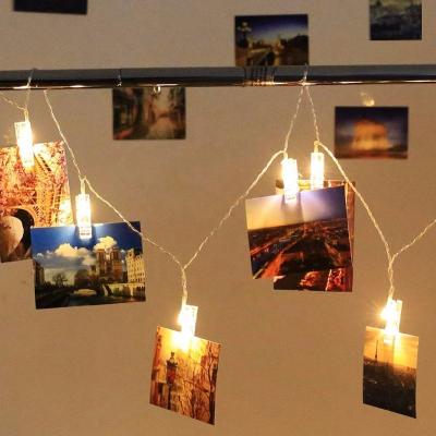 China Photo Clip Fairy Lights Clips Lighting PVC Outdoor Fairy Led String Lights For Hanging Figures Artwork Wedding Party Birthday Decoration for sale