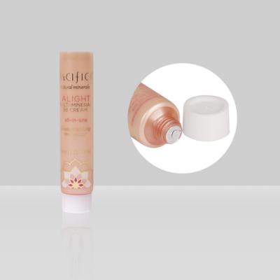 Cina Tubo molle d'imballaggio cosmetico crema su ordinazione di D19mm 10-25ml con il cappuccio a vite bianco glassato in vendita