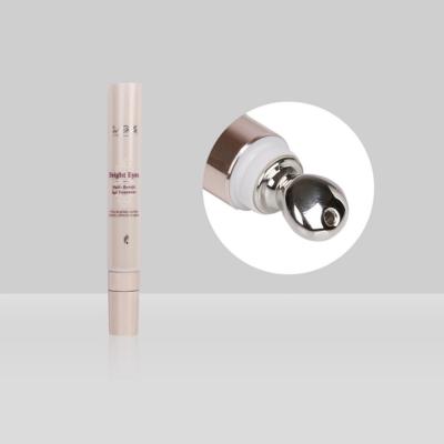 China 10-25ml Metal Applicator Custom Cosmetic Eye Cream Massage Serum Tube zu verkaufen