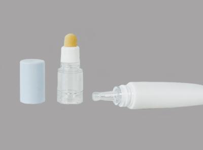 China Plastic Dropper Cosmetic Tube Packaging Eye Cream Essence Tube With Sponge Head for sale