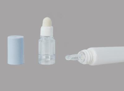 China D19mm Plastic Dropper Cosmetic Tube Packaging Eye Cream Essence Tube With Sponge Head Te koop