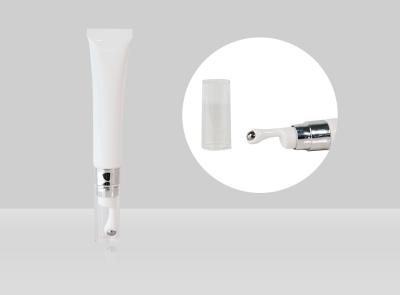 中国 D22mm Metal Applicator Empty Custom Cosmetic Eye Cream Massage Serum Tube With Massage Stainless Steel Ball 販売のため