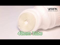 Cleansing Plastic Soft Tube D40Mm Custom Logo Silicone Head Round Shaped