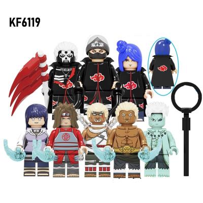 China MODEL Japanese Character Uchiha Obito Hidan Kakuzu Konan Mini Action Building Block TOY Anime Figure KF6119 toys for kids gift for sale