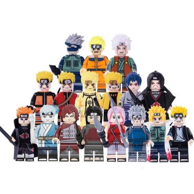 China Educational Toy Building Blocks Bricks Uzumaki Uchiha Sasuke Jiraika Anime Character Famous Figures For Children KOPF Toys for sale