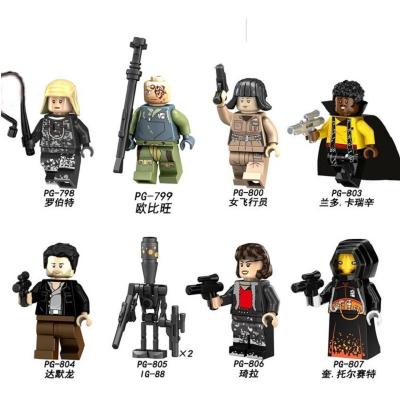 China Educational Toy Famous Movie Figures Rebel Tie Luke Skywalker Fighter Pilots Building Blocks Kids Toys PG8142 for sale