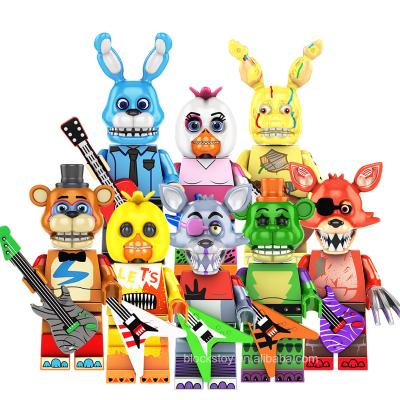 China Freddy's Christmas toys Plastic Building Blocks TOY KF6160 Chica Bunny Balloon boy figures hot sale Freddy's five nights MODEL for sale