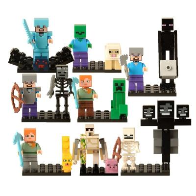 China The Educational World Of Toy Popular Game Series My Building Block The Smart Plastic Mini Action Bricks Figures Kids Toys Gift X0127 for sale