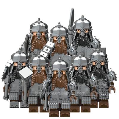 China Mini Block Figure Children Toys Toy Warcraft Dwarf Warrior Gift Building Block Toy X0314 Warrior Bricks Building Figure for sale