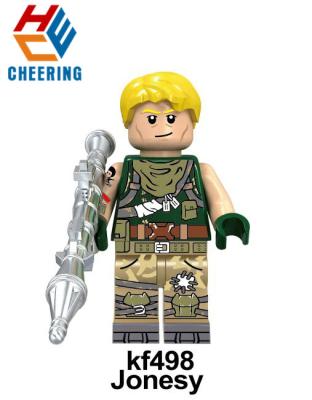 China Toy Fortnight Plastic Building Blocks Toy Fortnight Sky Fox Educational Weapon Gunner Game Collection Mini Brick Figure Toys KF6038 for sale