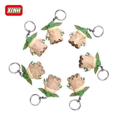 China Educational Toy Baby Yoda Space Luke Star Skywalker Battles Custom Keychain Key Chain Ring Handmade Key Chain Custom Toys For Kids for sale