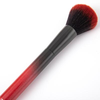 China Angular Blush Gracedo Fastory Price Red And Black Face Makeup Brush Set With Case for sale