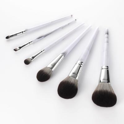 China Angular Blush New Design Gracedo Marble Handle Cosmetic Professional Makeup Brush Set for sale