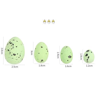 China 100Pcs Disposable Foam Kids Easter Decorations Eco-Friendly Colorful Painted Happy Easter Egg for sale