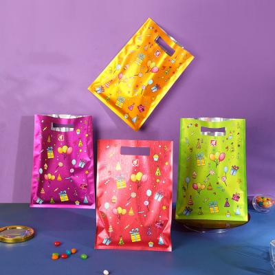 China 3D Biodegradable Party Gifts Brushed Out Plastic Packaging Children's Portable Christmas Gift Candy Birthday Packing Bag for sale