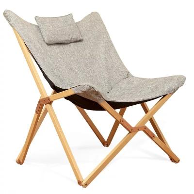 China 2019 modern new design wooden frame living room butterfly indoor foldable chair with color box for sale