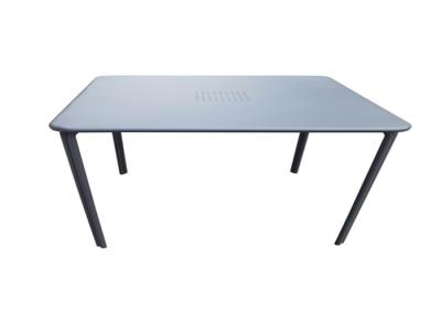 China OEM ODM Black Steel Patio Table Outdoor Powder Coated for sale