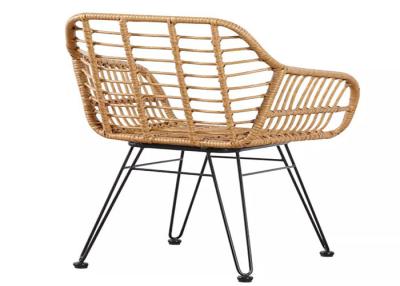 China Modern Cafe Garden Rattan Chair Stackable Woven Peacock Plastic Wicker Dining Chairs For Wedding for sale