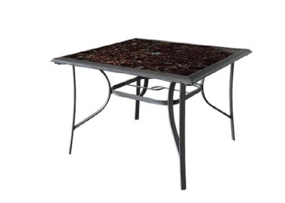 Chine table de salle à manger extérieure de verre trempé de 5mm à vendre